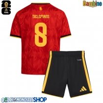 Maglie da calcio Belgio Youri Tielemans #8 Prima Maglia Bambino Mondiali 2026  Manica Corta + Pantaloni corti)